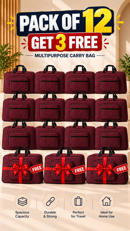 Signature Carry Ease Quilted Bag - Storage & Travelling Bag [Red]