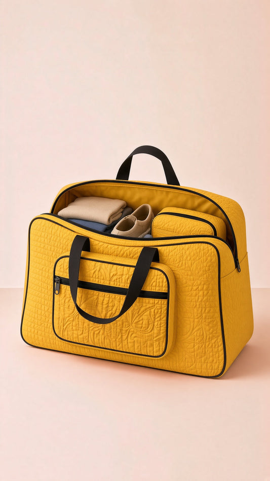 Signature Carry Ease Quilted Bag - Storage & Travelling Bag [Yellow]
