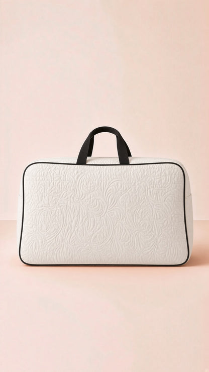 Signature Carry Ease Quilted Bag - Storage & Travelling Bag [White]